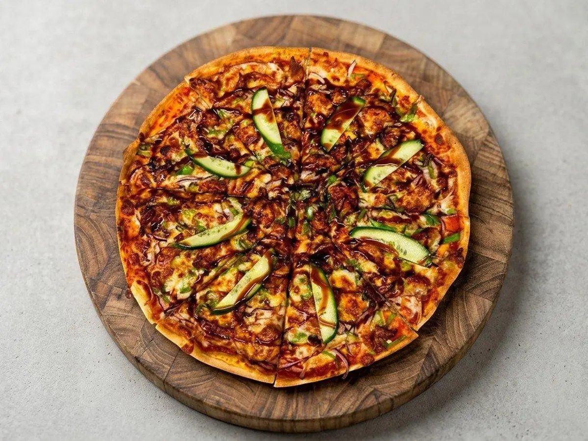 Peking Duck pizza delivered to Chatswood by Pizza Master