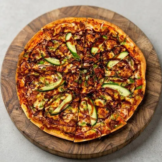 Peking Duck pizza from Pizza Master, delivered to Gordon