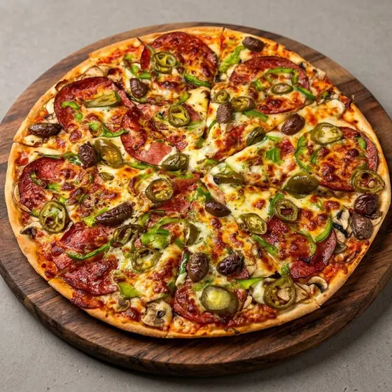 Salami Supreme pizza from Pizza Master, delivered to Roseville