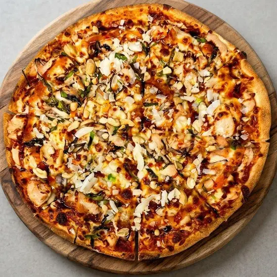 Siam pizza from Pizza Master, delivered to Roseville